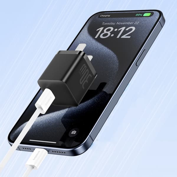 Baseus Superior Series II USB-C-kabel - USB-C 30W 480Mb/s 1m - Vit