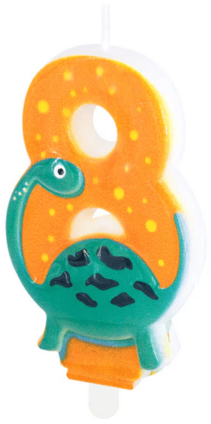 Kagelys Nummer 8 OTTE Dino DINOSAUR