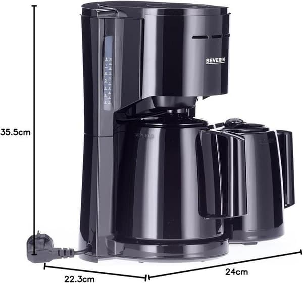 SEVERIN KA 9307 musta tippakahvinkeitin