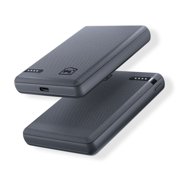 Lisävarusteet - 3mk Taskuvirtalähde 5 000 mAh 12 W USB 1C - Harmaa