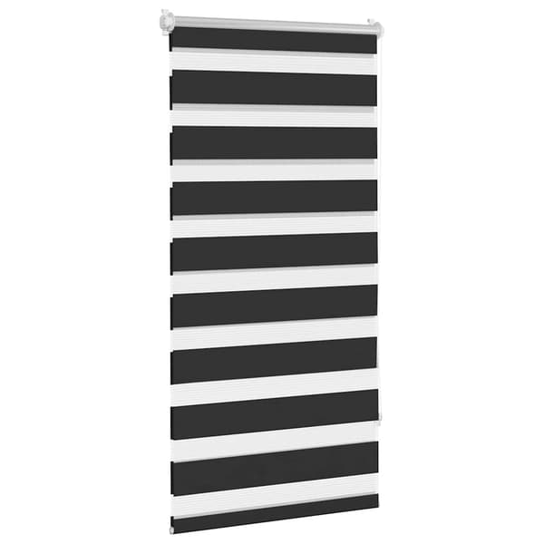 Zebra rullegardin 80 x 150 cm sort