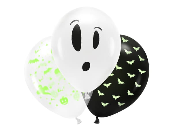 UV-ballonger 27cm BOO! mix 3 st