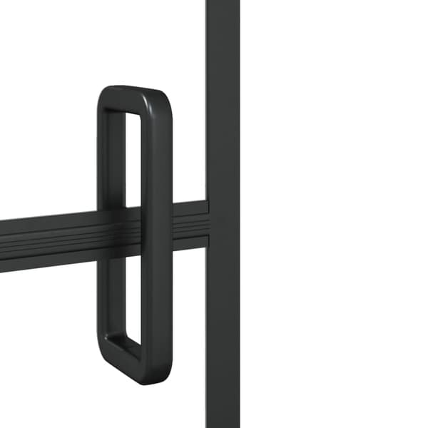 vidaXL foldbar brusekabine, ESG, 80x140 cm, sort