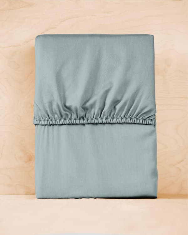 Satin Stræklagen 140x200 Mikrofiber Mintgrøn