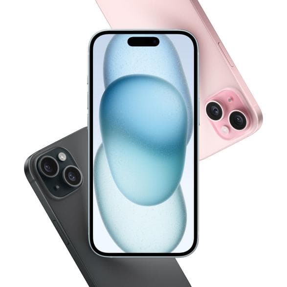 Smartphone APPLE iPhone 15 256GB Sort MTP63PX/A