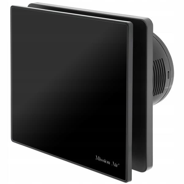 VENTIS PURE 100 Svart H+T Badrumsfläkt