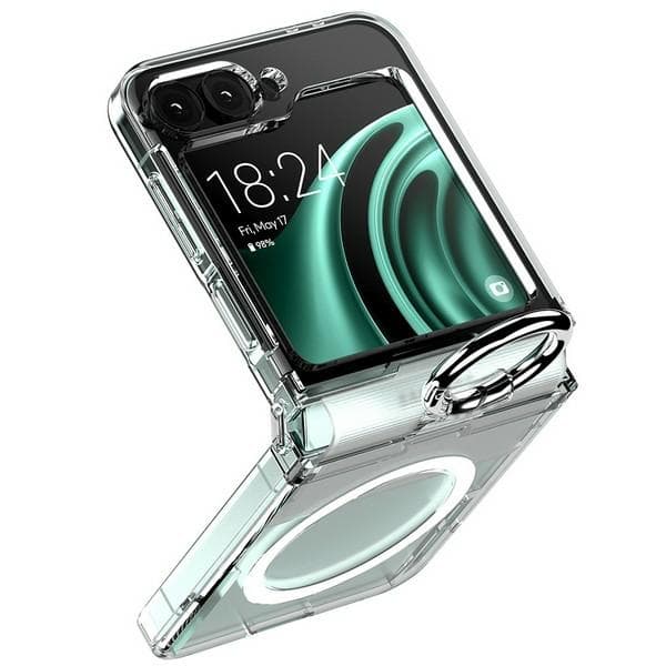 Mercury-kotelo MagSafe Pro Ring Flip6F741 läpinäkyvä/kirkas