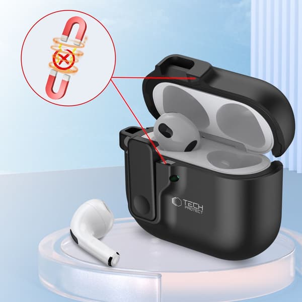 TECH-PROTECT SLIM HOOK APPLE AIRPODS 4 SVART