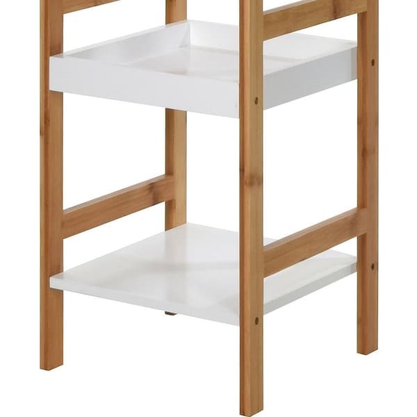 Bambus badeværelsesskab 3-niveau 30x30x72 cm