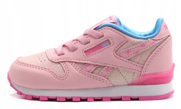 Reebok Classic barnsko i läder rosa storlek 24