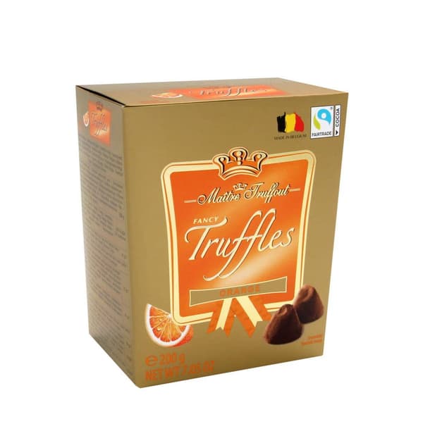 MaitreTruffout belgiske appelsinutruffler 200 g