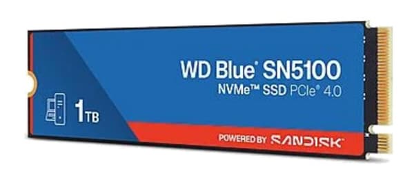 Dysk SSD SANDISK WD Blue SN5100 1TB Blå-rød