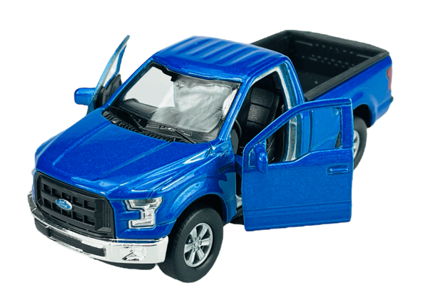 WELLY 2015 FORD F-150 REGULAR CAB BLÅ 1:34 43701