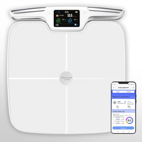 Analytisk badevægt 57 parametre Apple Health, Google Fit, WIFI