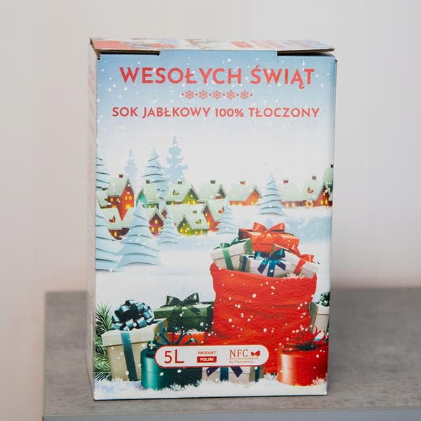 JULÆBLEJUICEKARTON 100% PRESSE 5L Til Julegaver