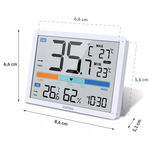 DIGITAALINEN SÄÄASEMA LÄMPÖMITTARI METEO SP109