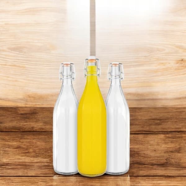 6x Costolata-flaskor 500 ml med mekaniskt kork glasflaskor 0,5 l