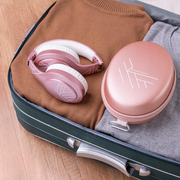 PowerLocus P19 Bluetooth-hovedtelefoner med 4 EQ-tilstande, 60 timer, foldbare med etui