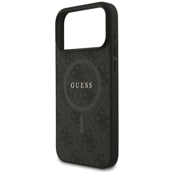 Guess 4G Ring Classic Logo MagSafe-etui til iPhone 17 Pro Max – sort