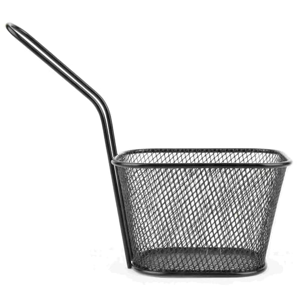 MINI POMMES FRITES KURV SORT 350ML PULVERLAKET TIL SERVERINGSFAT