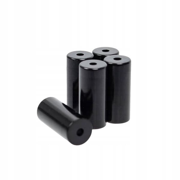 Bromshusändar alumiini 5 mm 5 kpl mustat