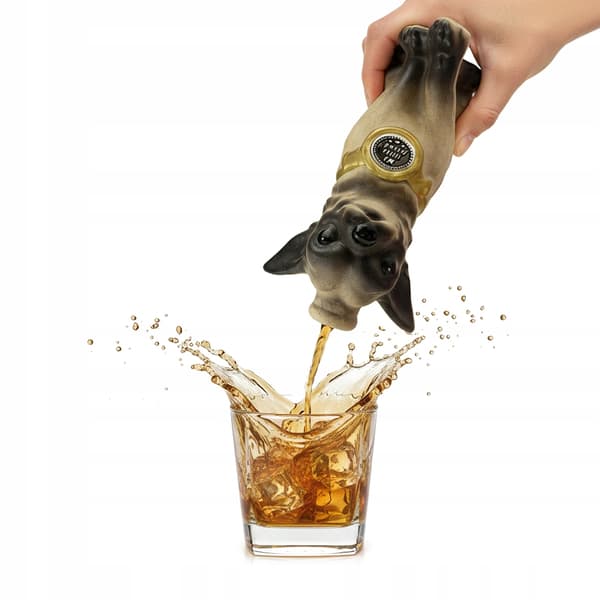 Keramiska flaskor PIES 350ml Dekorativa flaskor för likör, alkoholpresent