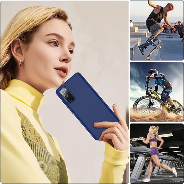 BUMPER ETUI TIL SAMSUNG GALAXY S20 FE BLÅ SORT FULD SM-G785F