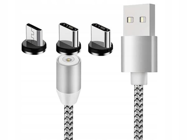 Magnetisk USB-kabel Silver (200) / 300 GAB_A