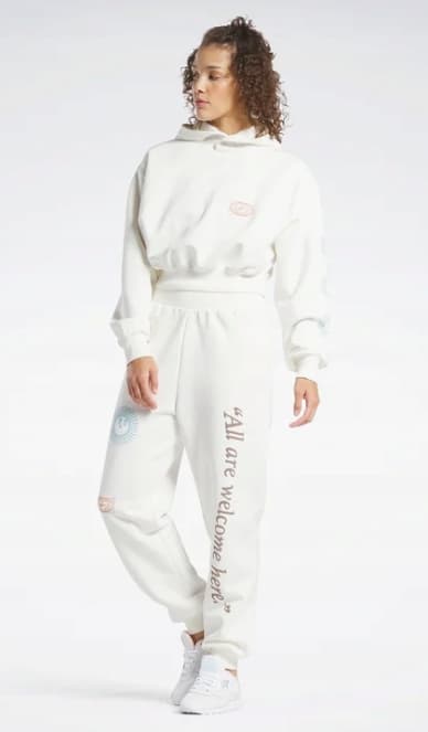 REEBOK HVIDE SWEATPANTS TIL DAME M 0A9B6_A* BAGGRUNDE