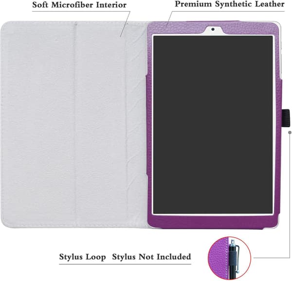 TABLET-ETUIS TIL TECLAST P80 PRO LILLA LUKKET MED FLAP, HOLDBART