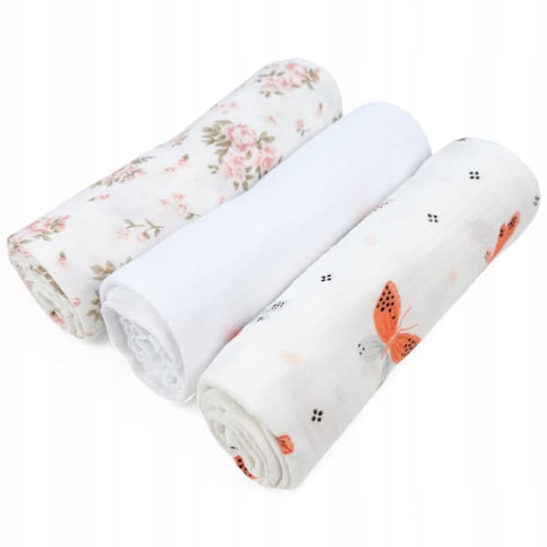 Plumeri Muslin Bleer Sæt med 3 Farver 70x70 cm