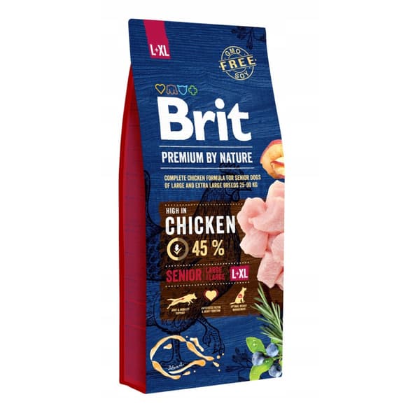 Brit Premium By Nature Senior Torrfoder för Hundar L XL 15 kg