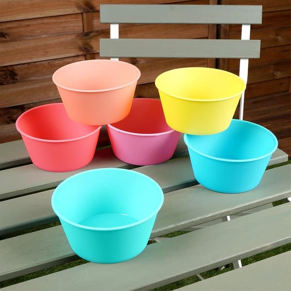 Plastskålar 12,5 cm, 400 ml 6 st