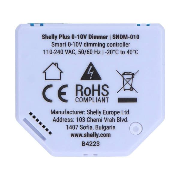 Shelly Plus 0-10V WiFi/Bluetooth-dimmer