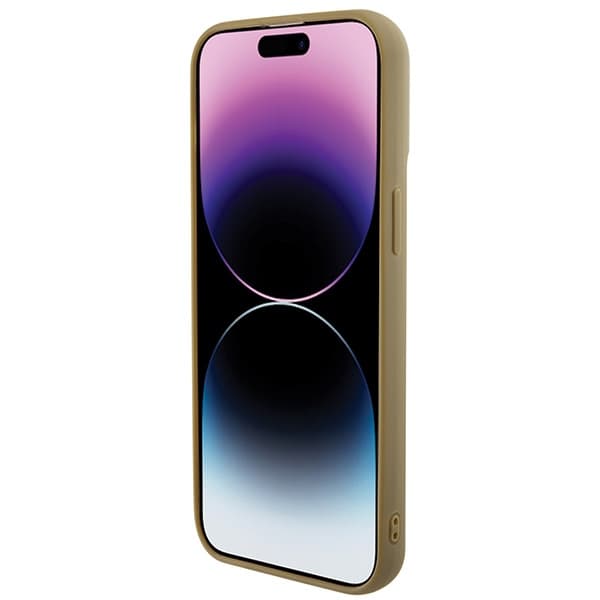 Guess GUHCP15XPMSDGSD iPhone 15 Pro Max 6.7" guld/guld hårdt cover Disco Metal Script