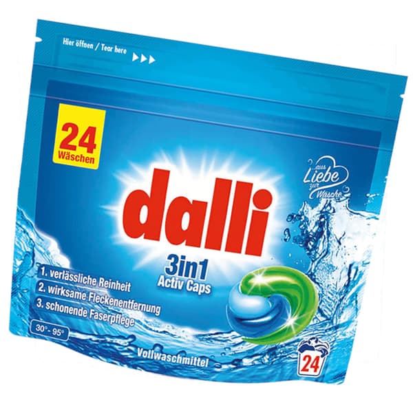 DALLI 3in1 Activ Caps pyykkikapselit 24 kpl