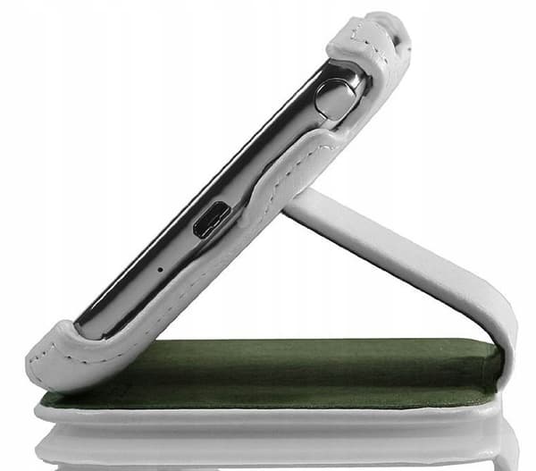 StilGut - Ultratunt läderfodral till Galaxy Note 2 Vitt