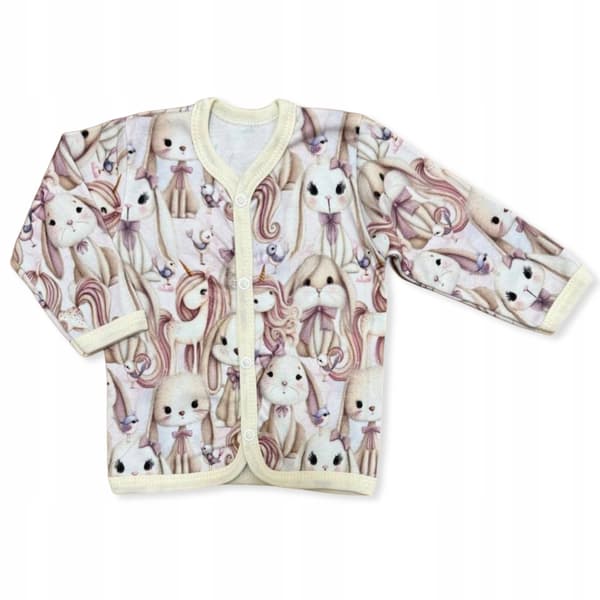 KAFTAN barnkaftan 98 knäppt långärmad skjorta enhörningar