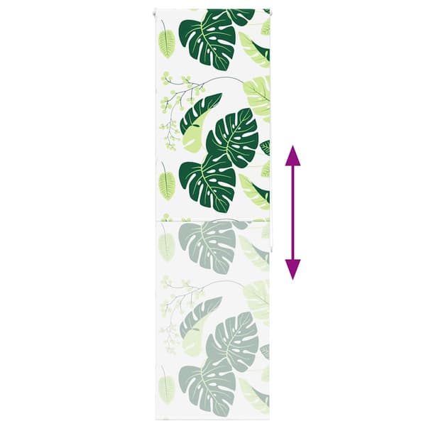 vidaXL Duschrullgardin 60x240 cm Tygbredd 56 cm