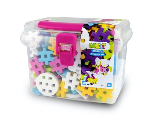 Meli Constructor Rosa reseboxklossar 250 st.