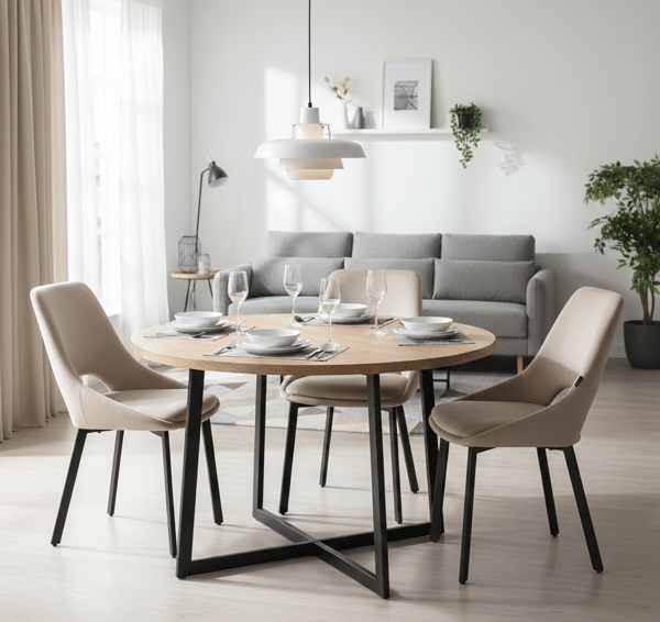 LUMO klädd fåtölj, beige sammet