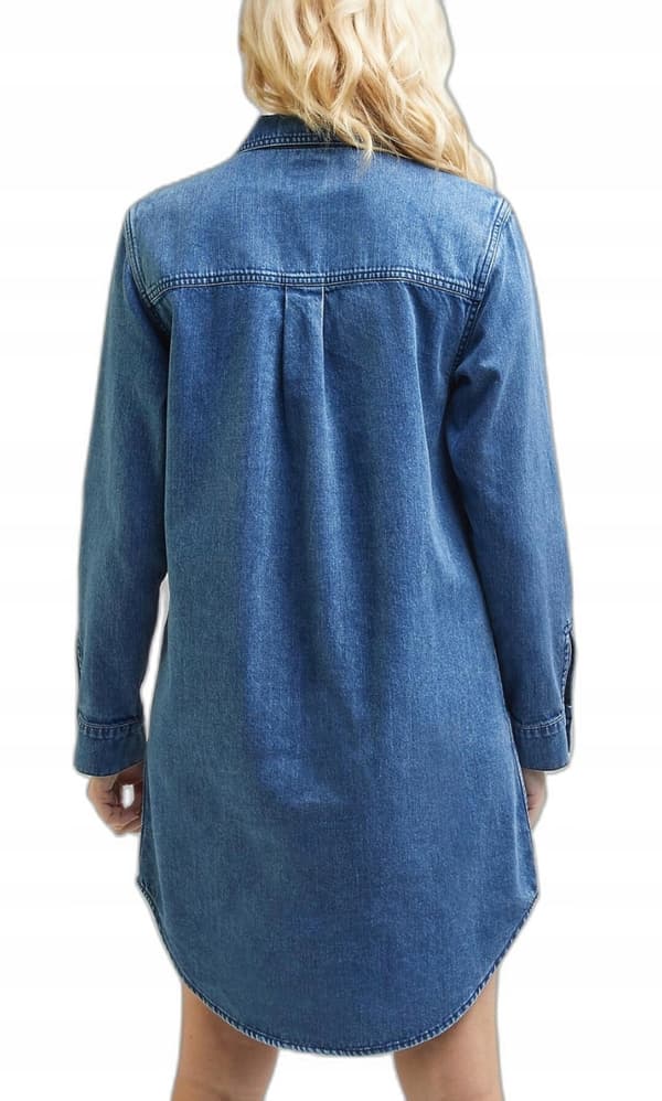 Lee Unionall Dress jeansklänning oversize grå-blå S