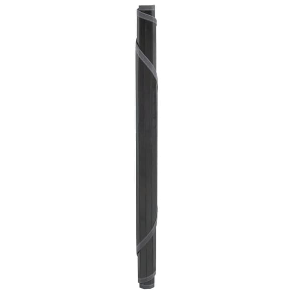 vidaXL rundt tæppe, grå, 80 cm, bambus