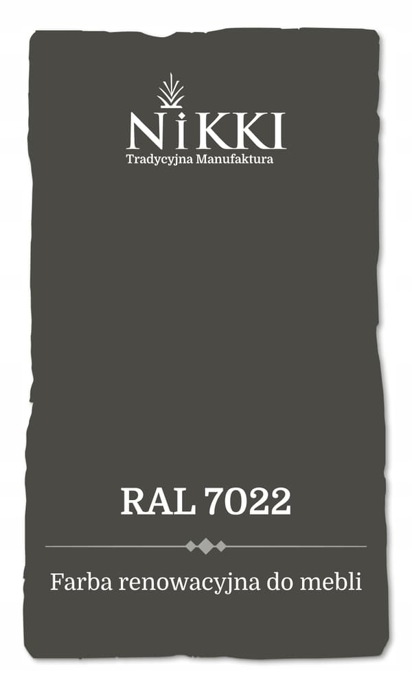 Färg för köksfrontar mörkgrå RAL7022 matt 1L