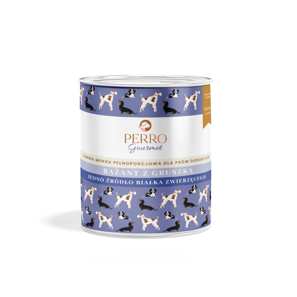 PERRO Gourmet Fasan med Päron våtfoder för hundar 6 x 800 g