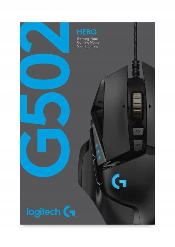 Logitech G502 Hero Gamingmus 16K dpi, 11 knapper, USB