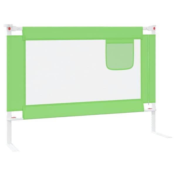 vidaXL Spjälsängsstång grön 90x25 cm tyg