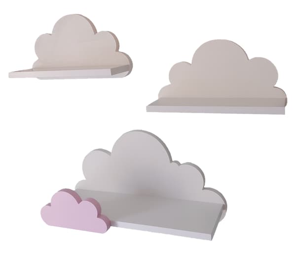 Cloud hylder sæt med 3 LAGUNA - Premium