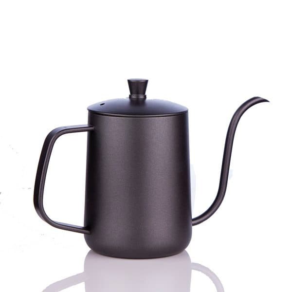 Sort tekedel med låg 600 ml