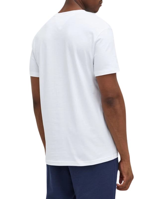 Tommy Jeans Regular Fit Herr T-shirt Vit, Storlek M